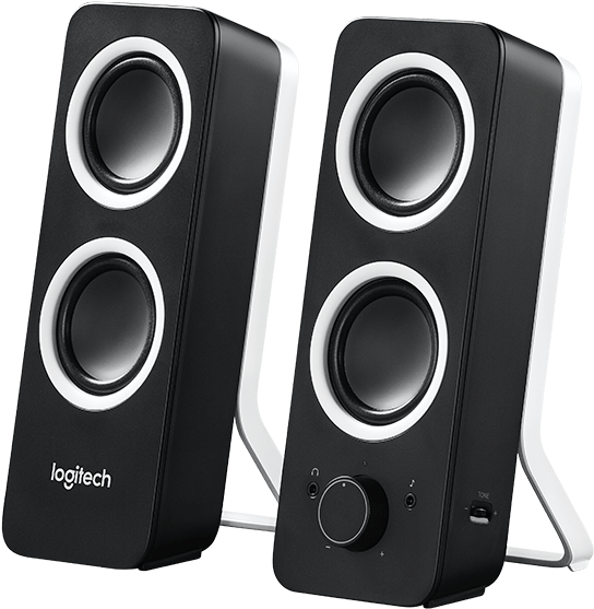 Computer Speakers Transparent Images Png - Logitech Z200 2.0 Computer Speakers Midnight (800x687), Png Download