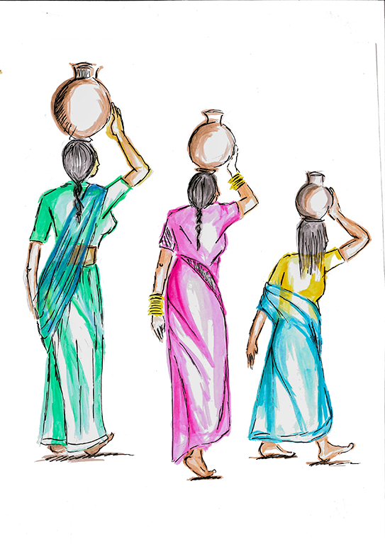 This Website Was Created Out Of Watercolor Images, - Sketch (543x768), Png Download