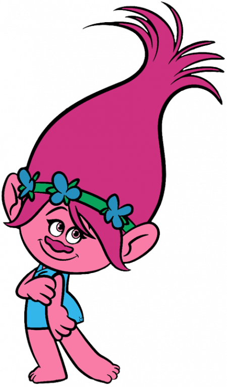 Poppy From Trolls Clipart (450x767), Png Download