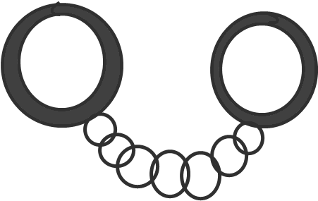 Handcuffs - Portable Network Graphics (490x313), Png Download