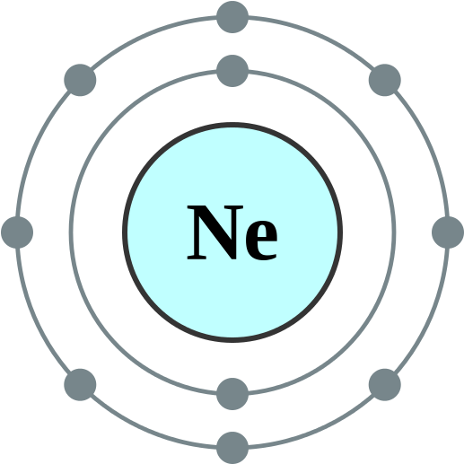 Neon - Carbon Electron Shell (600x600), Png Download