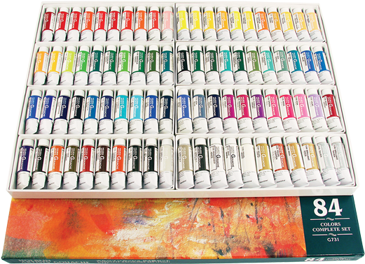 "do You Ever Start A Watercolor Portrait Of Someone - Holbein Gouache Full Set (550x400), Png Download
