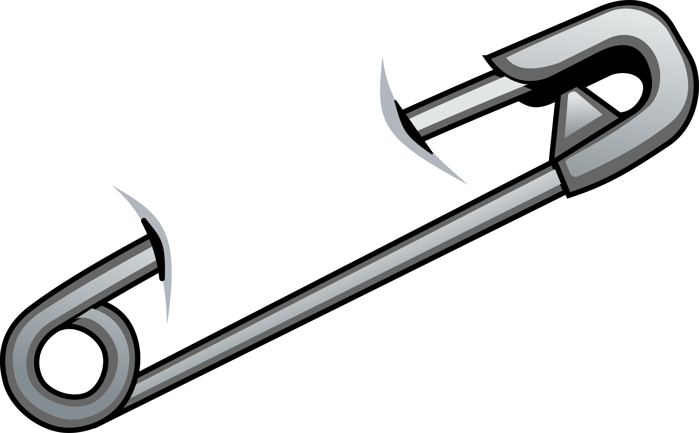 Cyberscooty Safety Pin's Png Image - Safety Pin Transparent Background (2400x1488), Png Download