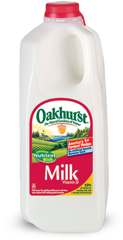 Oakhurst 2% Reduced Fat Milk, 32 Fl Oz (356x523), Png Download