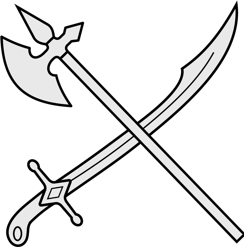 Sword And Axe - Sword And Axe Png (1000x1034), Png Download