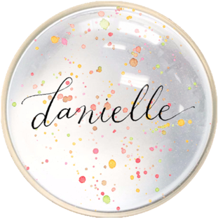 Splatter Name Paperweight - Circle (480x474), Png Download