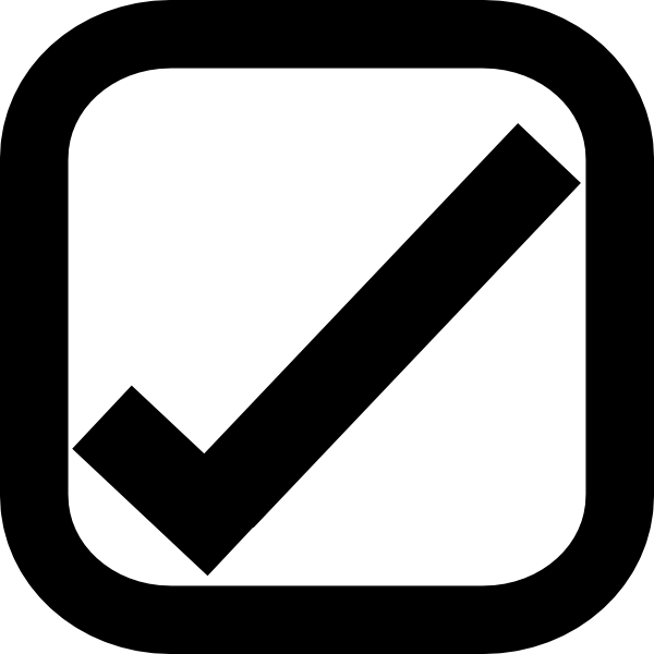 Clip Freeuse Download Checkmark Clipart In Box - Check Box With Tick (600x600), Png Download