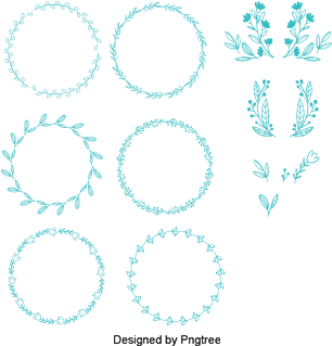 Vector Flowers Ring, Flowers And Ring, Cartoon Flowers - Portable Network Graphics (360x360), Png Download