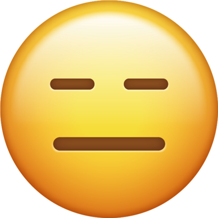 New Emoji Icons In - Neutral Emoji (640x642), Png Download