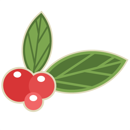 Retro Christmas Holly Svg Cutting Files For Scrapbooking - Vintage Christmas Holly Png (432x432), Png Download