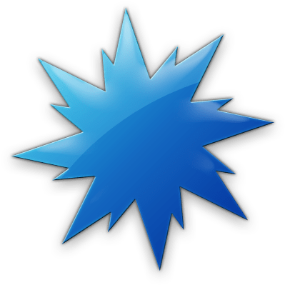Starburst - Blue Starburst Vector Icon (420x420), Png Download