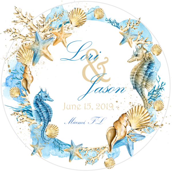 Sun And Sand Wedding Favors - Sea Shell Border Png (600x600), Png Download