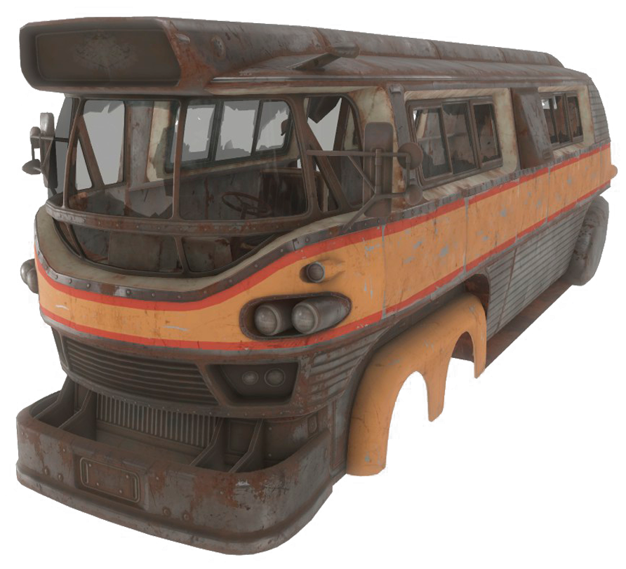 Fo4-bus - Bus (1007x858), Png Download