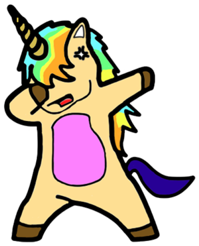Unicorn Pose Dabbing Unicorn Funny Png And Psd Dabbing Squidward Full Size Png Download Seekpng