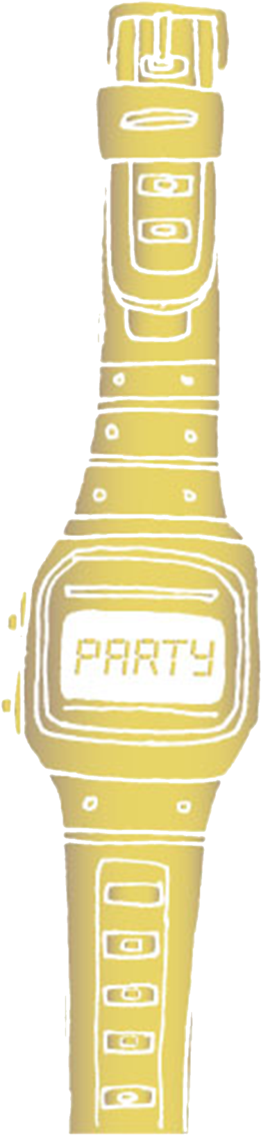 Party Watch - Tattly (2048x2048), Png Download