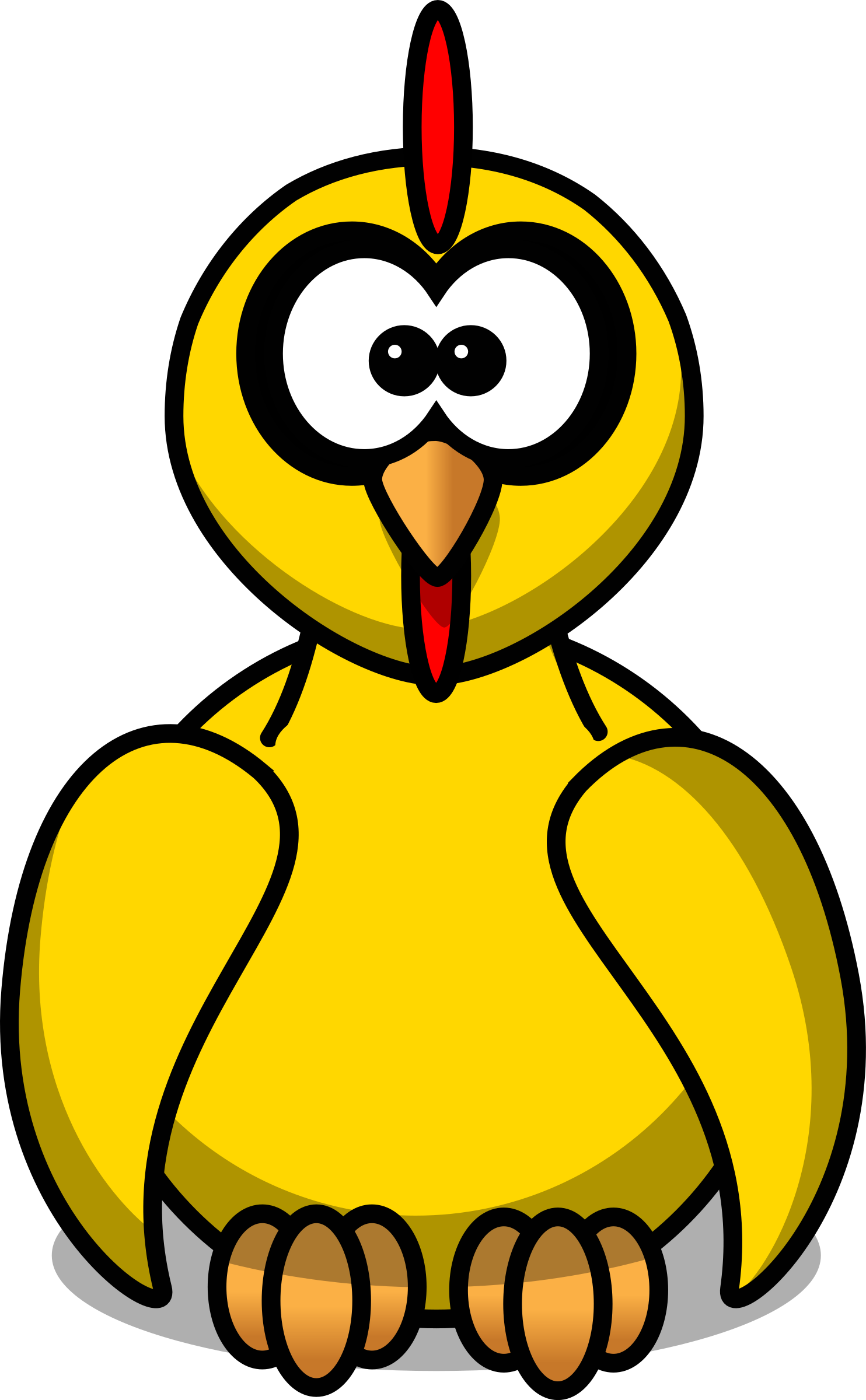 Cartoon Chicken - Birds In Different Shapes (495x800), Png Download