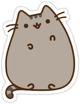 "pusheen" Stickers By Boese - Pusheen Stickers Png (375x360), Png Download