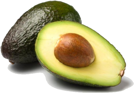 Avocado Png Image - Avocado With White Background (648x437), Png Download