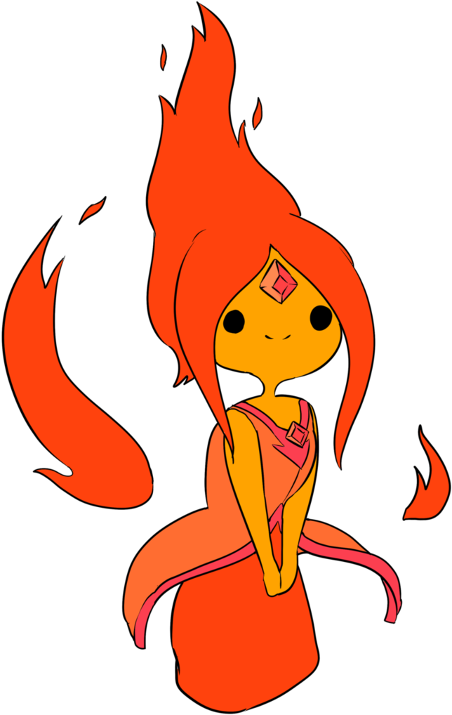 Flame Princess By Coffeene-d4wiusv - Adventure Time Characters Flame Princess (739x1081), Png Download