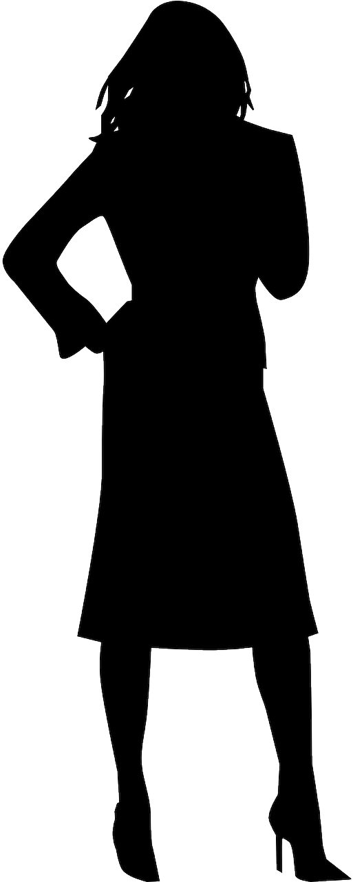 Clip Arts Related To - Woman Silhouette Png (383x900), Png Download