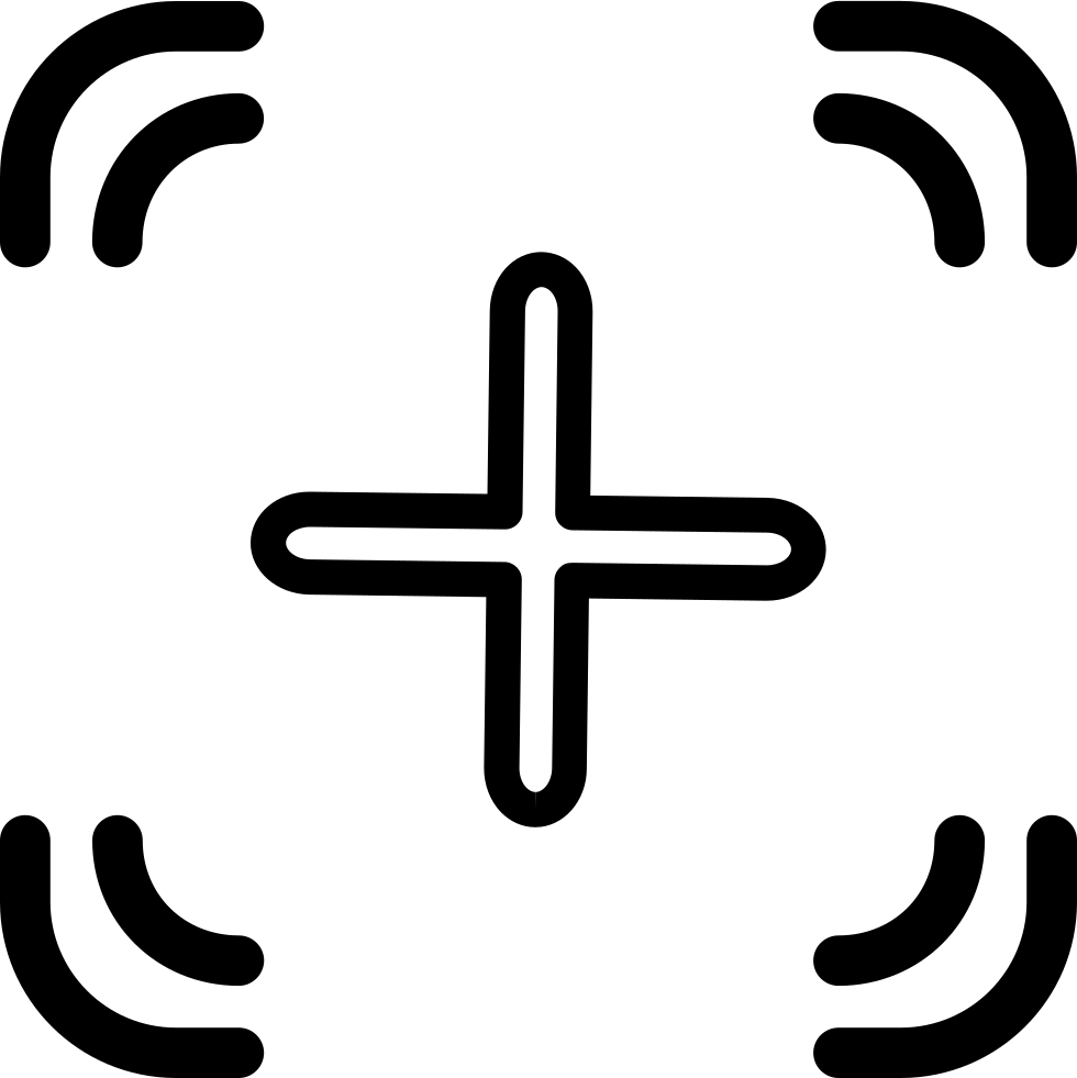 Crosshair Comments - Outllined Crosshairs Icon (980x981), Png Download