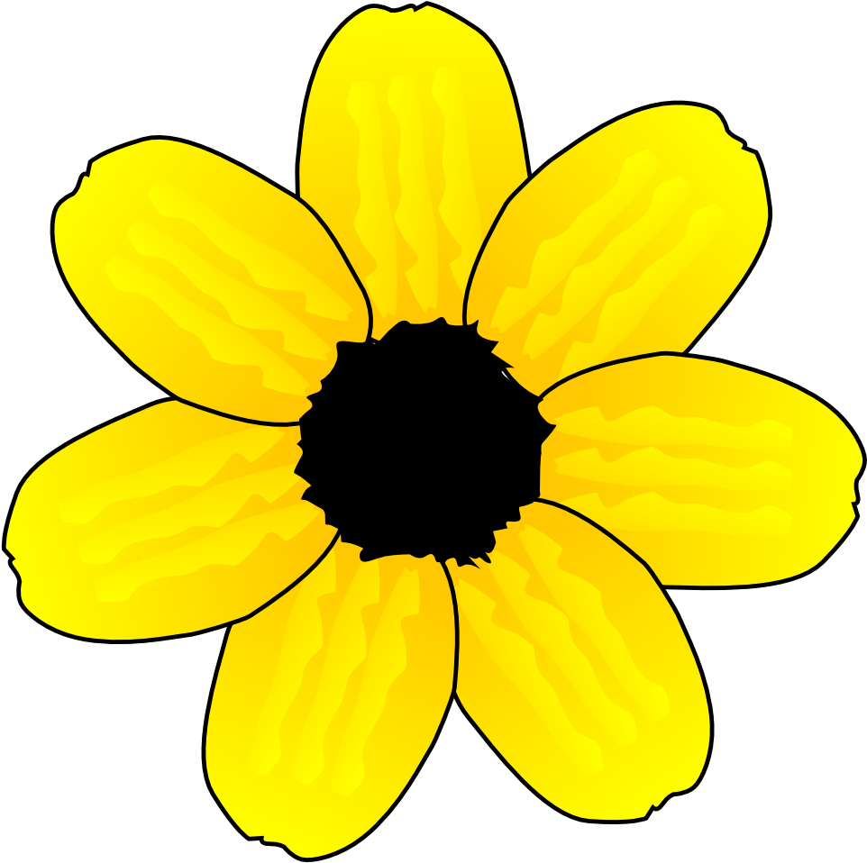 Net » Clip Art » Valentine Flower Flora 110 Youtube - Yellow Flower Clipart No Background (999x990), Png Download