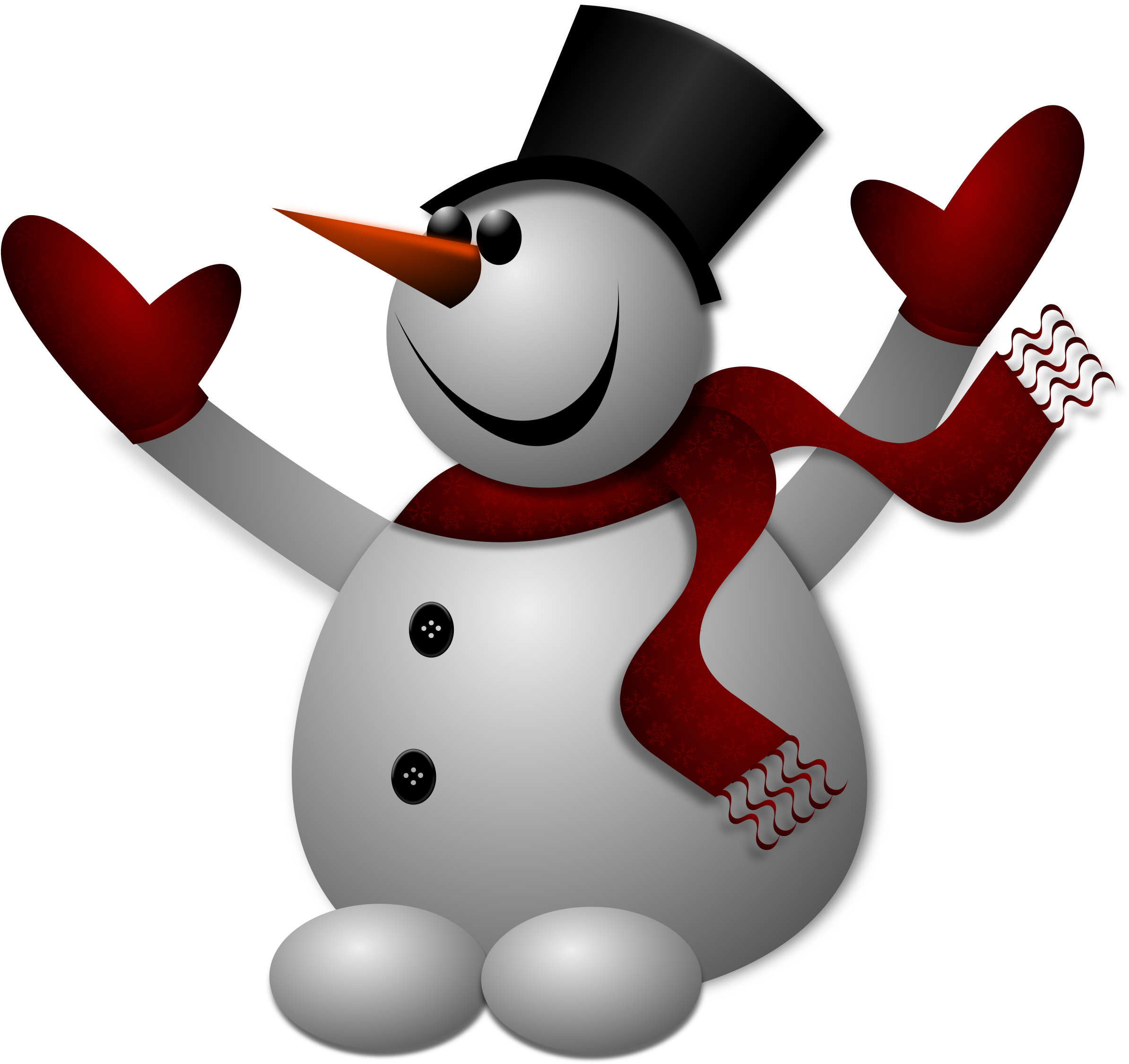 Snowman Png Image - Snow Man (2400x2257), Png Download