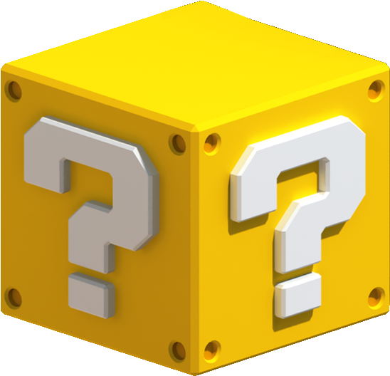 Question - Mario Question Block (483x454), Png Download