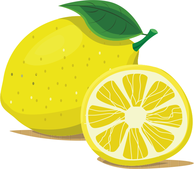 Cartoon Lemon Png - Lemon Cartoon (632x552), Png Download