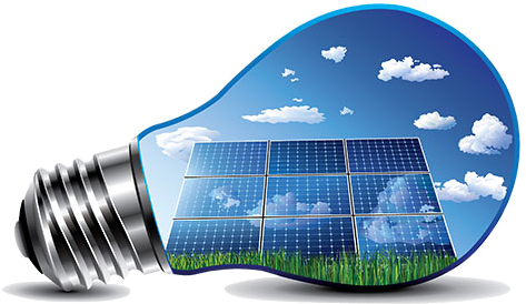 Save Electricity Png Free Download - Solar Energy Light Bulb (500x333), Png Download