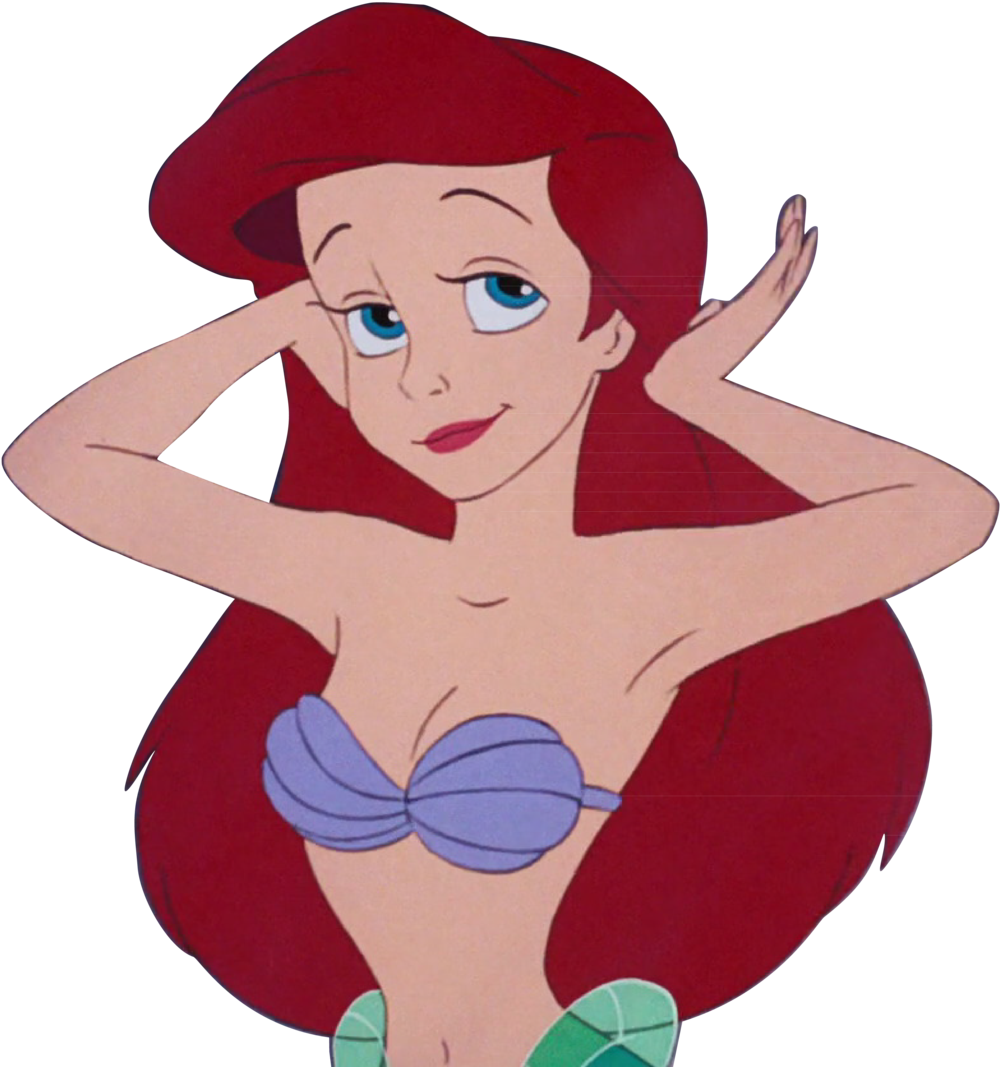 Vector Illustration Mermaid - Little Mermaid Ariel Vector (872x915), Png Download