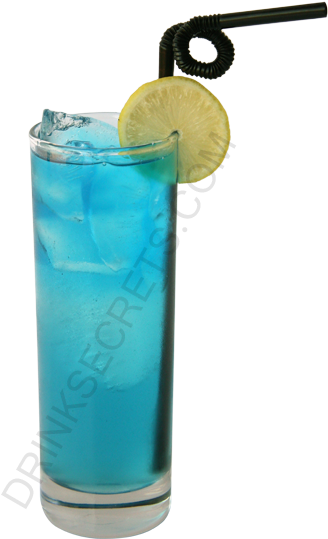 Blue Lagoon Cocktail Image - Blue Lagoon Drink Png (450x600), Png Download