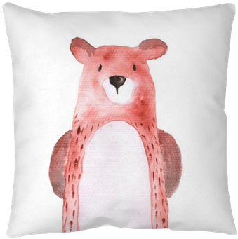 Bear Woodland Animals Watercolor Hand-painted Illustratioin - Bear (400x400), Png Download