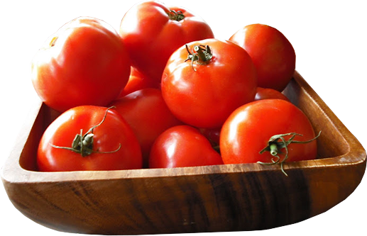 Tomatoes In Basket Png (517x333), Png Download