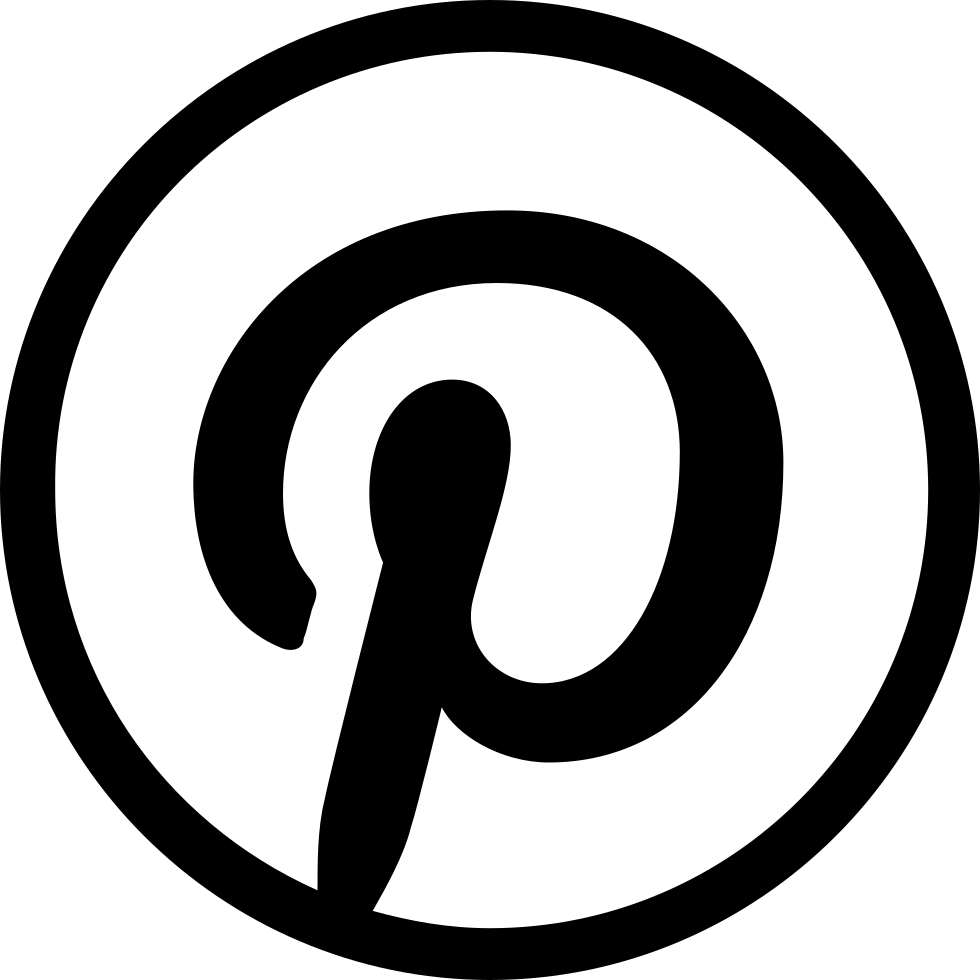 White Pinterest Logo Png - Icon Pinterest Png (980x980), Png Download