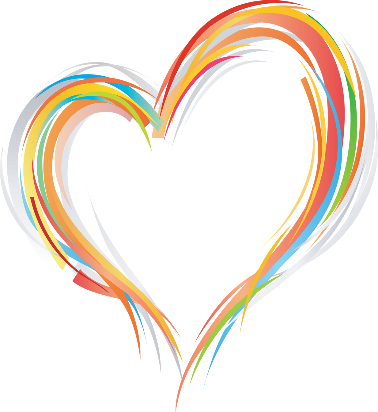 Visita La Entrada Para Saber Más - Corazon De Colores Png (1234x1344), Png Download