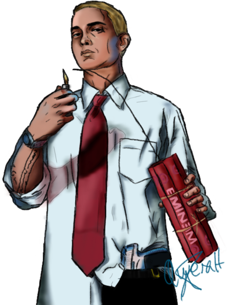 Eminem Drawing Png - Пнг Репер (900x675), Png Download