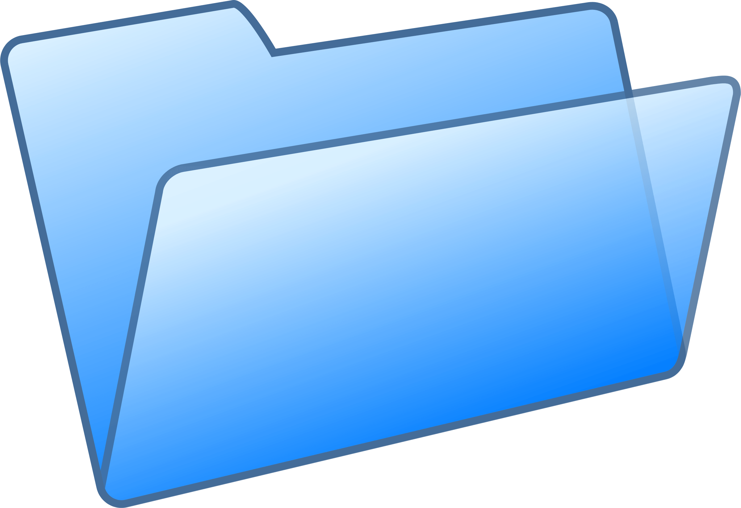 Click Icon Folder Transparent Download Blue Open Folder Dropbox - Folder Icon Transparent ...