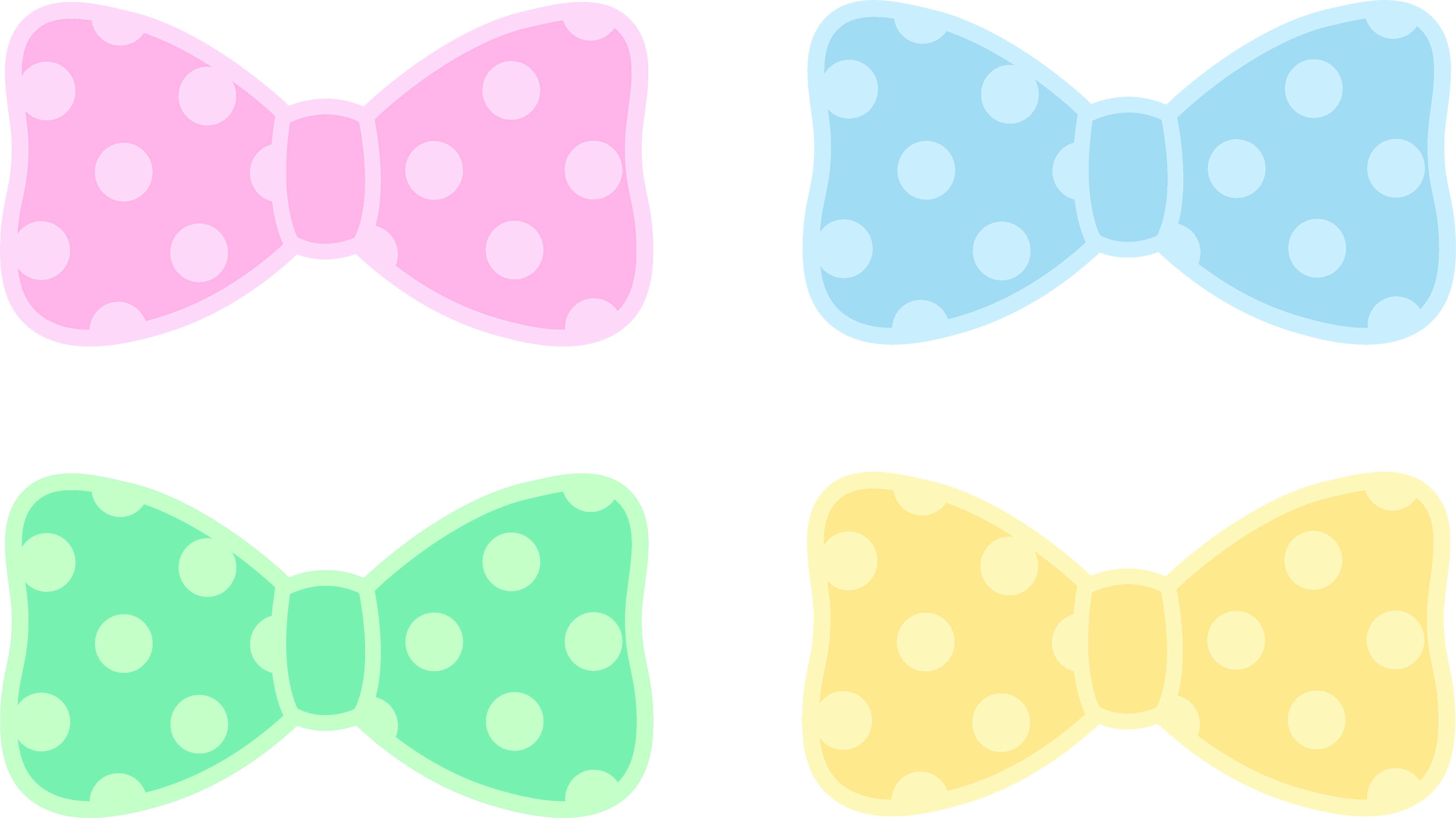 Download Bow Tie Clipart Bow Tie Clip Art Pack,baby Pink Bow Polka