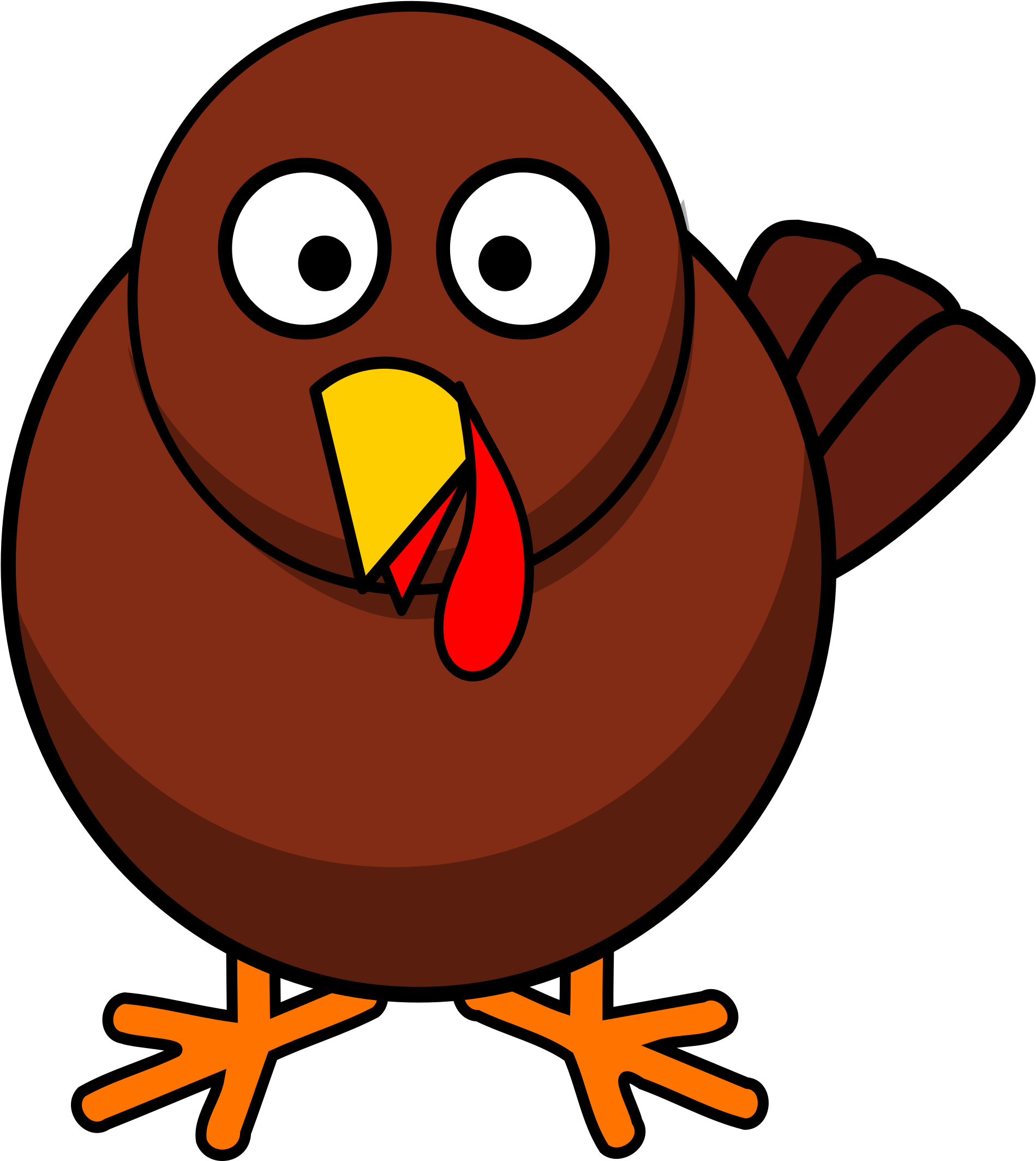 Download Turkey Clip Art ~ Free Clipart Of Turkeys - Turkey Clipart (633x710), Png Download