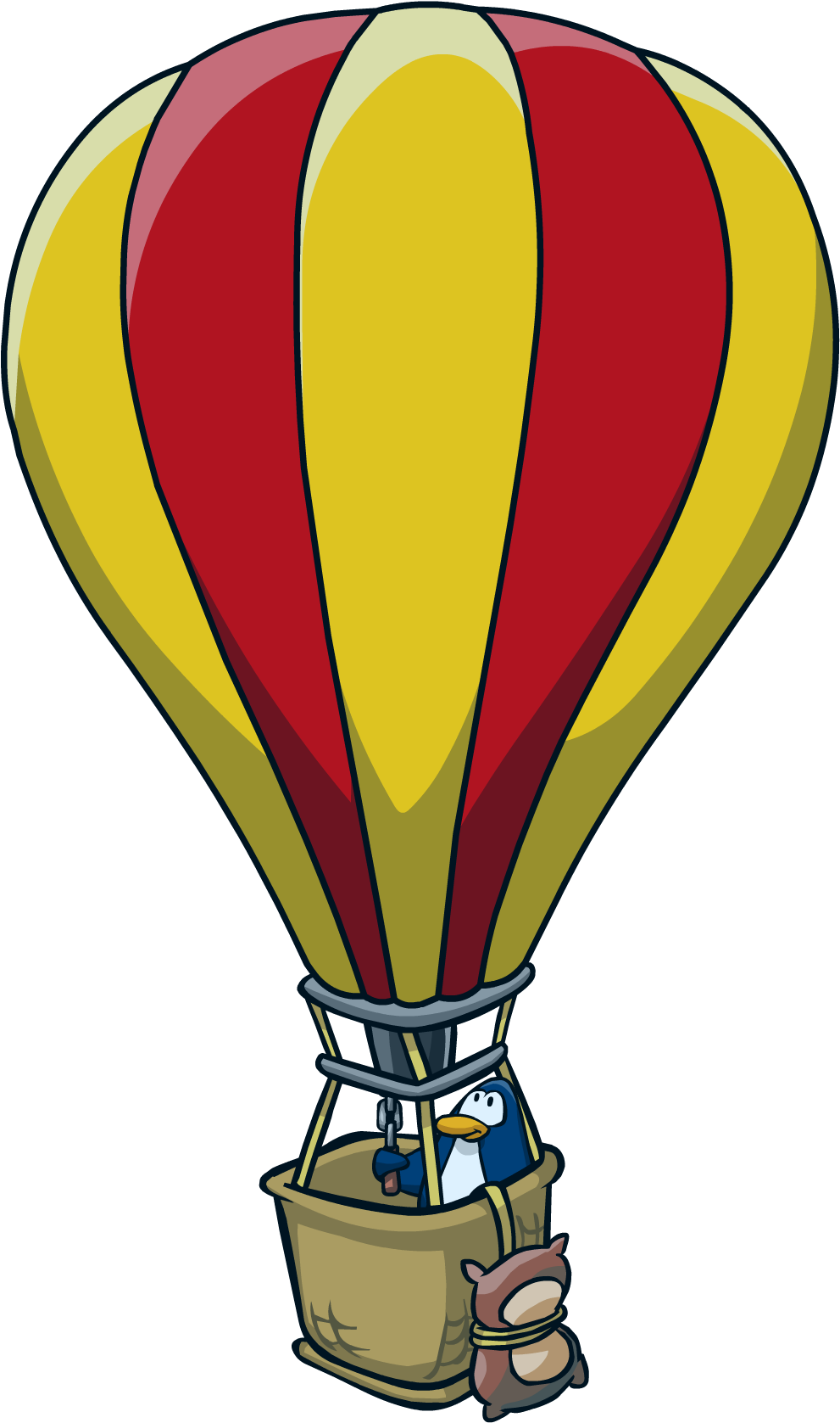Super Hero Bounce Hot Air Balloon - Air Balloon Pixel Png (1100x1720), Png Download