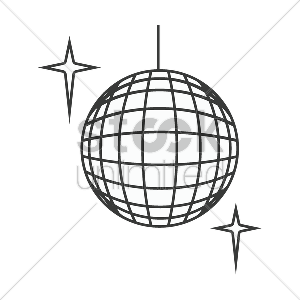 Vector Transparent Disco At Getdrawings Com Free For - Simple Disco Ball Drawing (600x600), Png Download