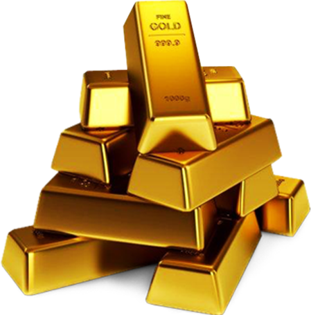 Gold Bricks Png Transparent Image - Conexão Com A Prosperidade (449x456), Png Download