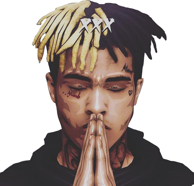 Xxxtentacion Face Png - Xxxtentacion Rip (639x613), Png Download