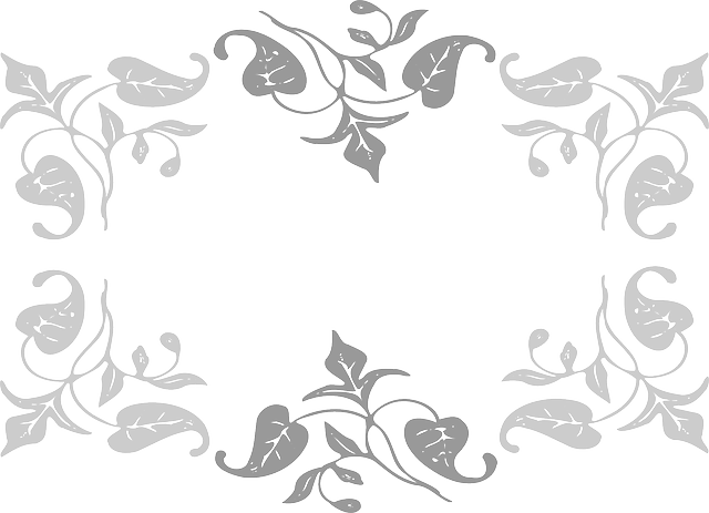 Decorated, Flower, Flowers, Border, Floral, Vines, - Leaves Clip Art (640x463), Png Download