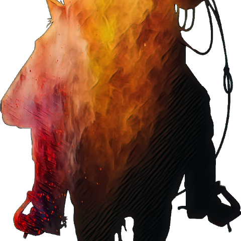 Silueta De Vaquero Png (480x480), Png Download