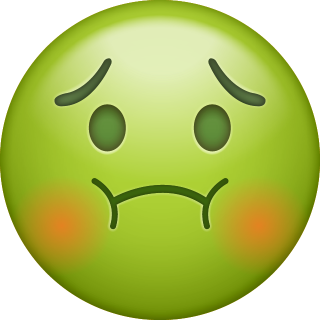 Sick Faces Images - Sick Emoji Png (640x640), Png Download