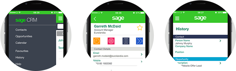 Sage Crm App - Customer-relationship Management (800x266), Png Download