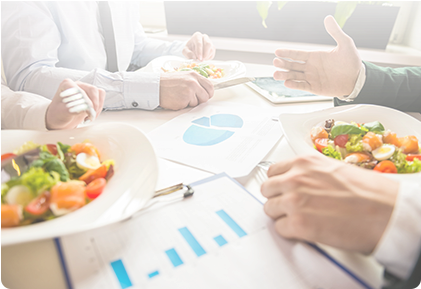 Callout - Working Lunch (420x460), Png Download