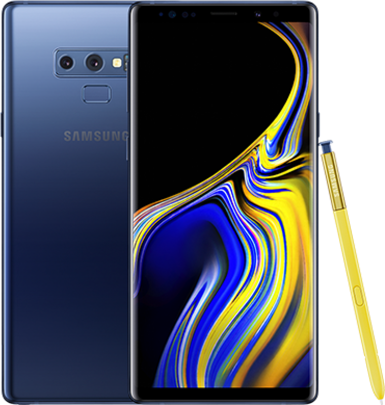 A Service Plan Is Required For Activation - Note 9 Ocean Blue (439x450), Png Download
